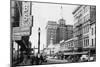 View of a Street Scene Downtown - Spokane, WA-Lantern Press-Mounted Art Print