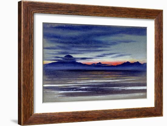 View of a Stretch of Sea, 1901-04-Edward Adrian Wilson-Framed Giclee Print