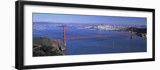 View of a Suspension Bridge, Golden Gate Bridge, San Francisco, California, USA-null-Framed Photographic Print