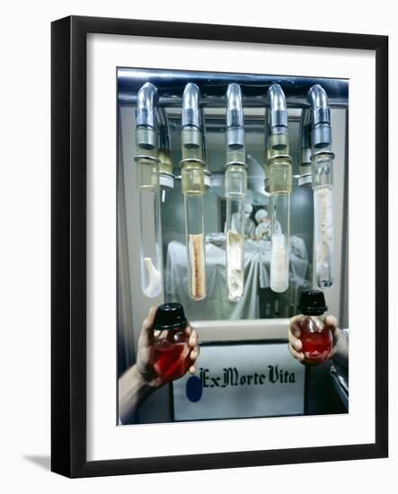 View of a Tissue Bank at the Naval Medical Center, Bethesda, Maryland, 1958-Yale Joel-Framed Photographic Print