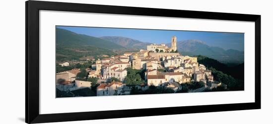 View of a Town, Goriano Sicoli, L'Aquila Province, Abruzzo, Italy-null-Framed Photographic Print