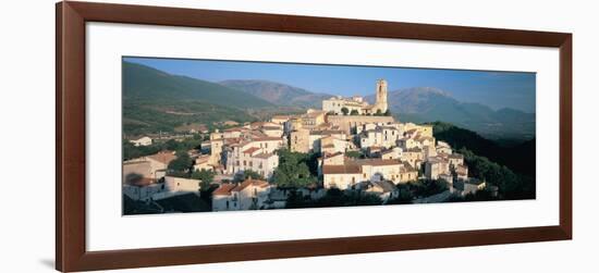 View of a Town, Goriano Sicoli, L'Aquila Province, Abruzzo, Italy-null-Framed Photographic Print