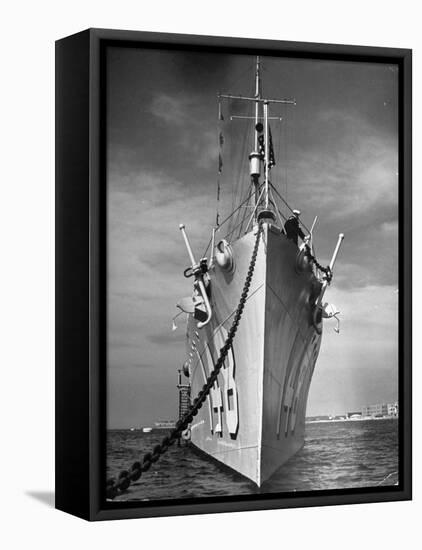 View of a US Navy Vessel-Thomas D^ Mcavoy-Framed Premier Image Canvas