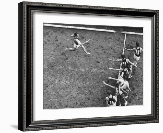 View of a US Track Race, University of Pennsylvania-George Silk-Framed Photographic Print