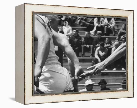 View of a US Track Race-Michael Rougier-Framed Premier Image Canvas