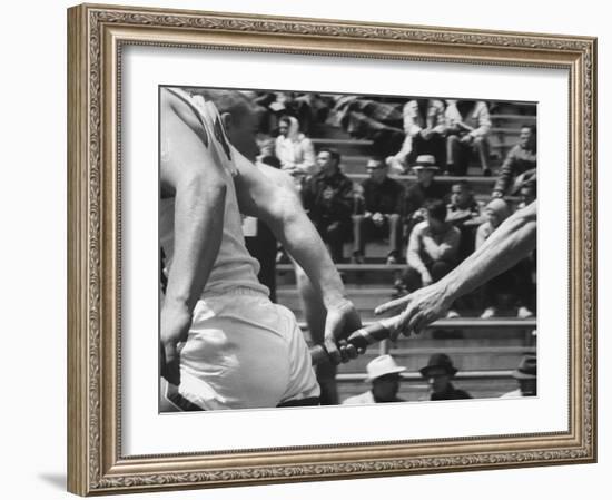 View of a US Track Race-Michael Rougier-Framed Photographic Print