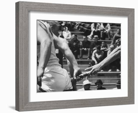 View of a US Track Race-Michael Rougier-Framed Photographic Print