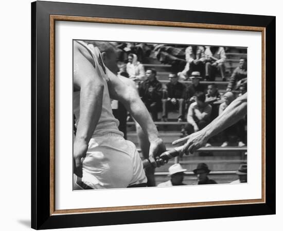 View of a US Track Race-Michael Rougier-Framed Photographic Print