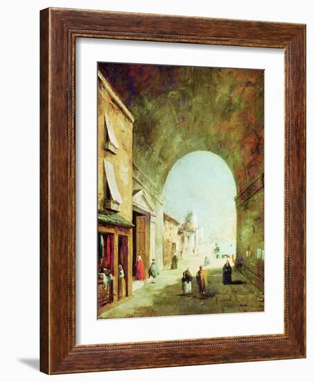 View of a Venetian Street-Francesco Guardi-Framed Giclee Print