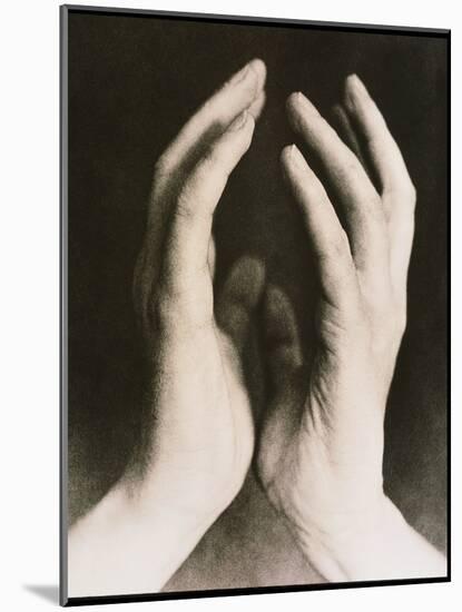 View of a Woman's Hands Held Together-Cristina-Mounted Photographic Print