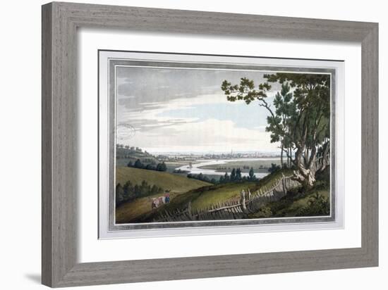 View of Abingdon from Nuneham Park, Berkshire, 1793-Joseph Constantine Stadler-Framed Giclee Print