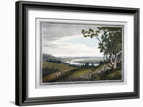 View of Abingdon from Nuneham Park, Berkshire, 1793-Joseph Constantine Stadler-Framed Giclee Print