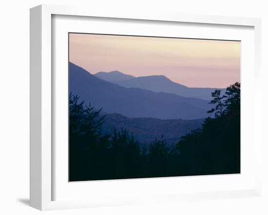 View of Afterglow from Foothills Park, West of Appalachian Mountains, Tennessee, USA-Julian Pottage-Framed Photographic Print