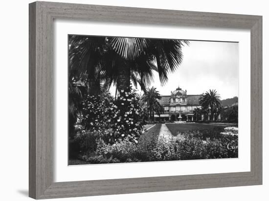 View of Albert I Gardens and the Casino, Nice, South of France, Early 20th Century-null-Framed Giclee Print