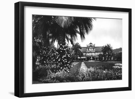 View of Albert I Gardens and the Casino, Nice, South of France, Early 20th Century-null-Framed Giclee Print