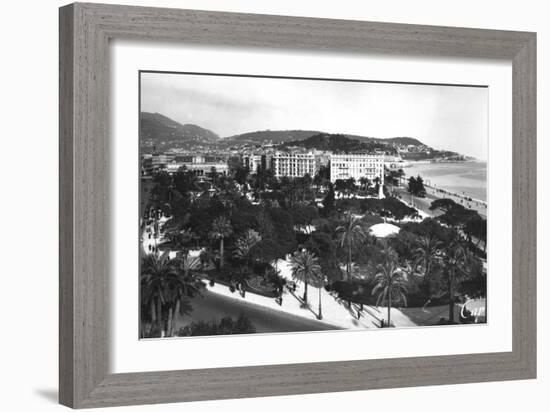 View of Albert I Gardens, Nice, South of France, Early 20th Century-null-Framed Giclee Print