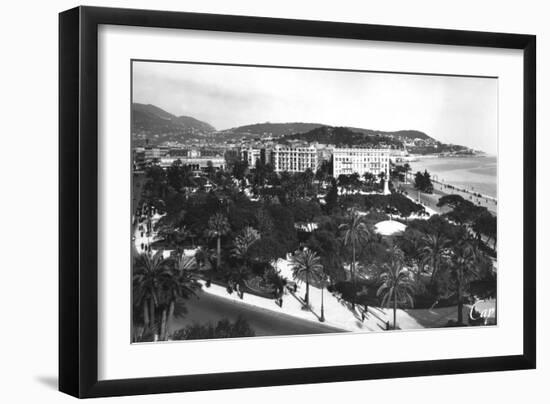 View of Albert I Gardens, Nice, South of France, Early 20th Century-null-Framed Giclee Print