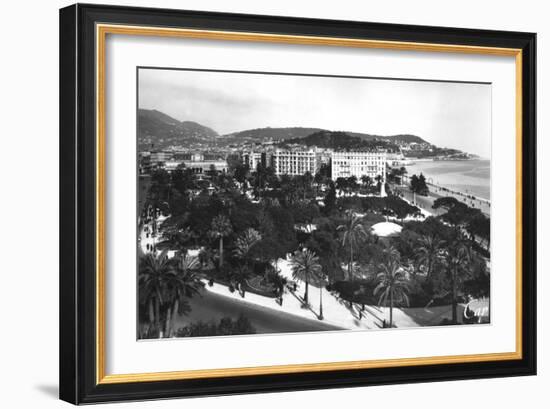 View of Albert I Gardens, Nice, South of France, Early 20th Century-null-Framed Giclee Print