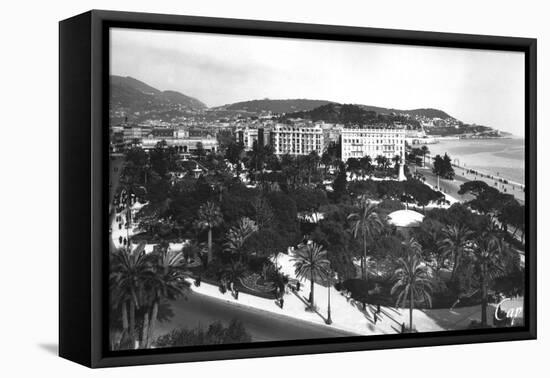 View of Albert I Gardens, Nice, South of France, Early 20th Century-null-Framed Premier Image Canvas