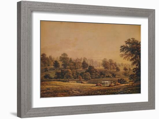 'View of Aldenham Abbey: Hertfordshire', 18th-19th century, (1935)-John Glover-Framed Giclee Print