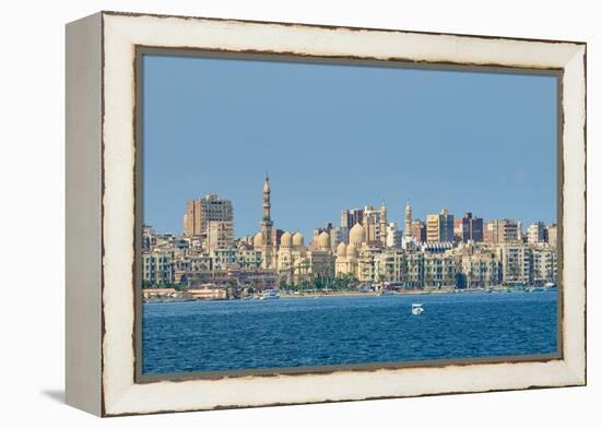 View of Alexandria Harbor, Egypt-javarman-Framed Premier Image Canvas