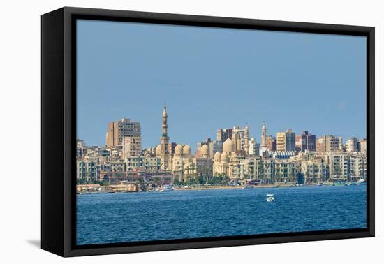 View of Alexandria Harbor, Egypt-javarman-Framed Premier Image Canvas