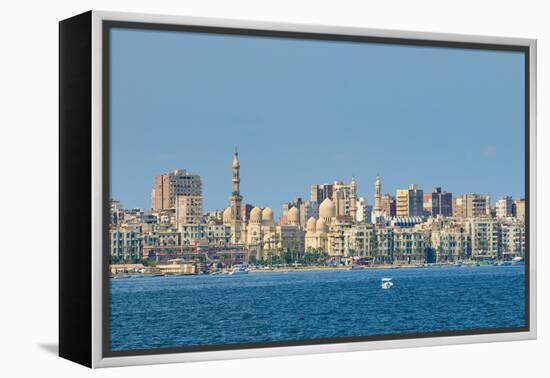 View of Alexandria Harbor, Egypt-javarman-Framed Premier Image Canvas