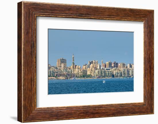 View of Alexandria Harbor, Egypt-javarman-Framed Photographic Print