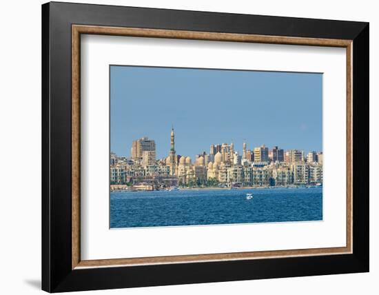 View of Alexandria Harbor, Egypt-javarman-Framed Photographic Print