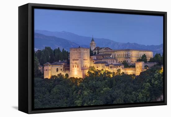 View of Alhambra Palace in the Evening.-Julianne Eggers-Framed Premier Image Canvas