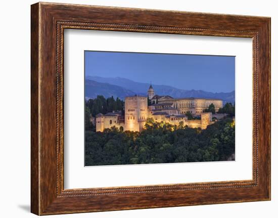 View of Alhambra Palace in the Evening.-Julianne Eggers-Framed Photographic Print