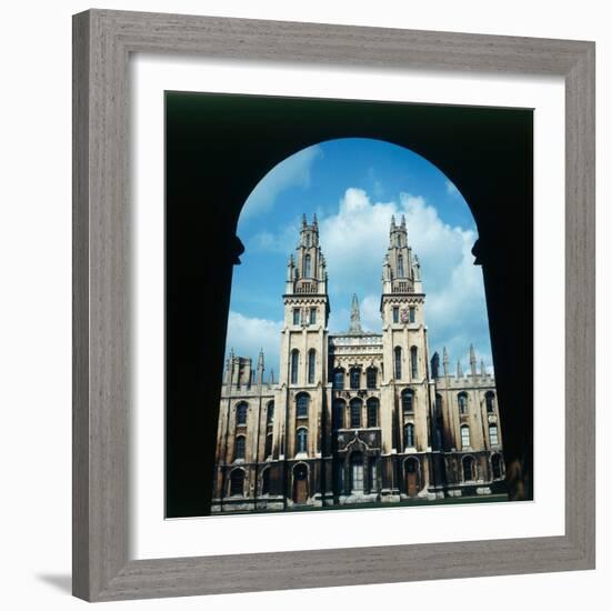 View of All Souls College in Oxford, 1973-Staff-Framed Photographic Print