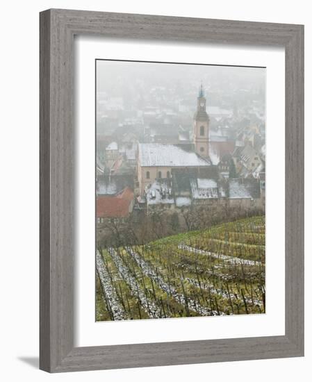 View of Alsatian Wine Village, Riquewihr, Haut Rhin, Alsace, France-Walter Bibikow-Framed Photographic Print