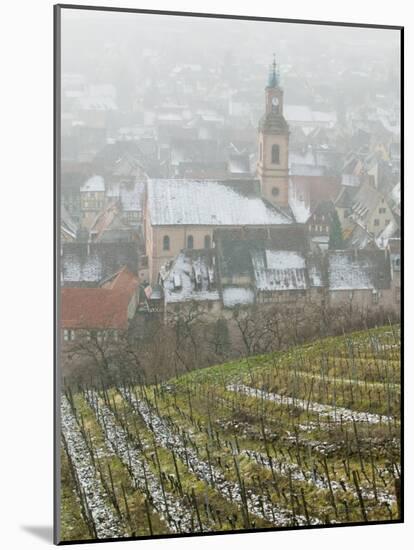 View of Alsatian Wine Village, Riquewihr, Haut Rhin, Alsace, France-Walter Bibikow-Mounted Photographic Print