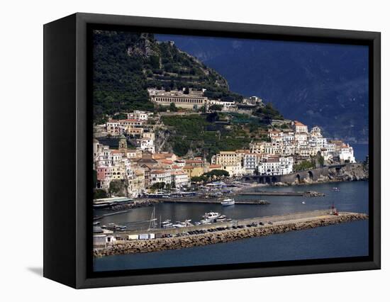 View of Amalfi, Amalfi Coast, Campania, Italy, Europe-null-Framed Premier Image Canvas