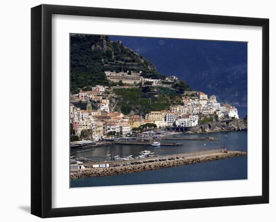 View of Amalfi, Amalfi Coast, Campania, Italy, Europe-null-Framed Photographic Print