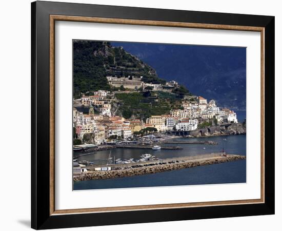 View of Amalfi, Amalfi Coast, Campania, Italy, Europe-null-Framed Photographic Print