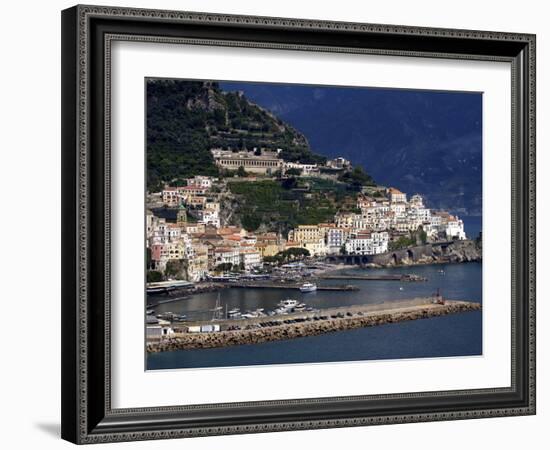 View of Amalfi, Amalfi Coast, Campania, Italy, Europe-null-Framed Photographic Print