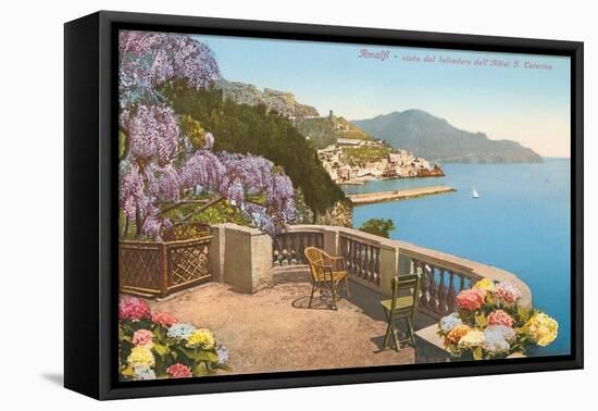 View of Amalfi Coast, Italy-null-Framed Stretched Canvas