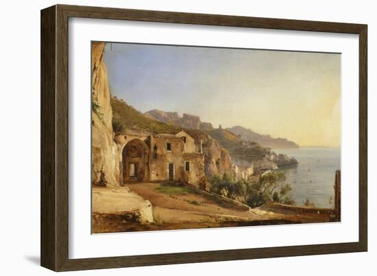 View of Amalfi from the Cave of the Capuchins-Giacinto Gigante-Framed Giclee Print