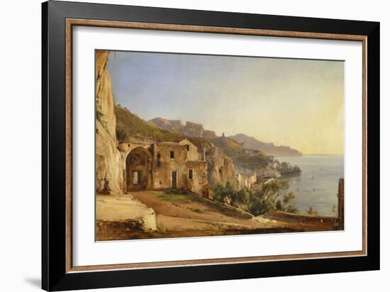 View of Amalfi from the Cave of the Capuchins-Giacinto Gigante-Framed Giclee Print