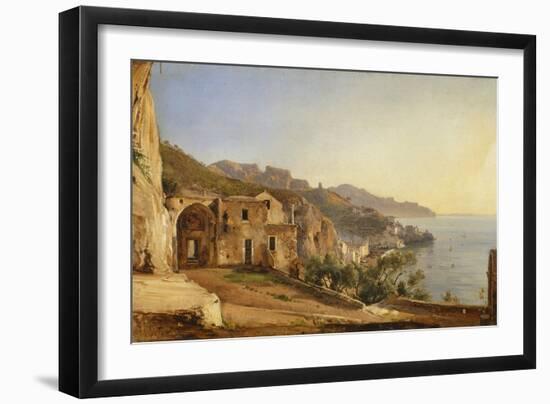 View of Amalfi from the Cave of the Capuchins-Giacinto Gigante-Framed Giclee Print