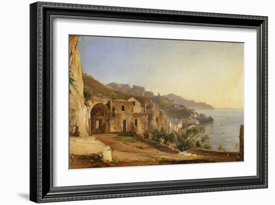 View of Amalfi from the Cave of the Capuchins-Giacinto Gigante-Framed Giclee Print