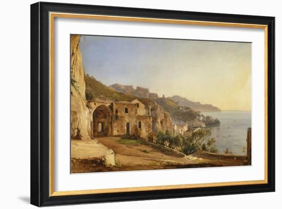 View of Amalfi from the Cave of the Capuchins-Giacinto Gigante-Framed Giclee Print