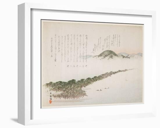 View of Amamo Hashidate, May 1906-Kawanabe Kyosai-Framed Giclee Print