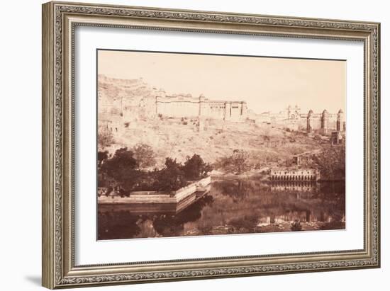 View of Amber Fort, 1871-Bourne & Shepherd-Framed Photographic Print