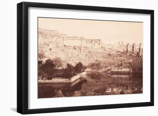 View of Amber Fort, 1871-Bourne & Shepherd-Framed Photographic Print