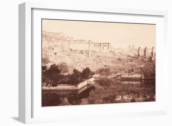 View of Amber Fort, 1871-Bourne & Shepherd-Framed Photographic Print
