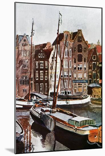 View of Amsterdam, 1907 (1911-191)-null-Mounted Giclee Print