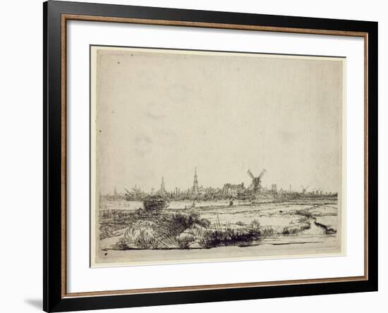 View of Amsterdam, C.1640-Rembrandt van Rijn-Framed Giclee Print